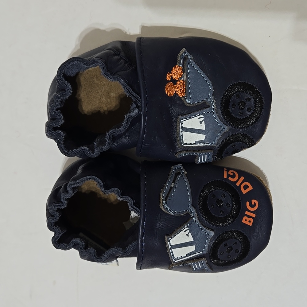 Robeez Baby Navy Big Dig Soft Soles